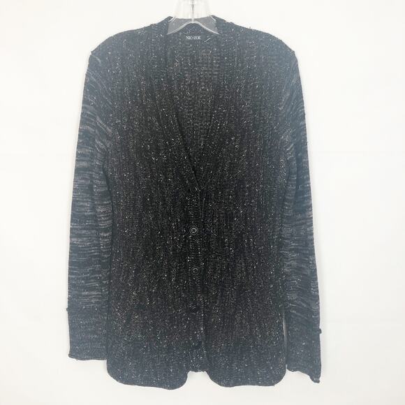 Nic + Zoe Marled Button Down Knit Cardigan Size Small - Picture 1 of 10